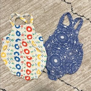 Hanna Andersson Floral and Angel Dear Paisley Bubble BUNDLE